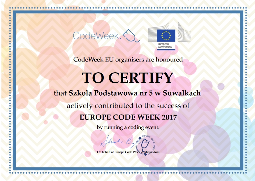 certyfiat codeweeks2017